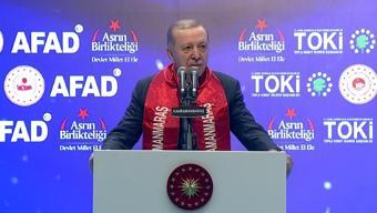 Cumhurbaşkanı Erdoğan Kahramanmaraşta: Amacımız yıl sonuna kadar 200 bin konut yapmak