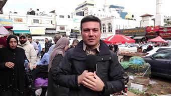 Filistinli Müslümanların ateş altında ramazan hazırlığı