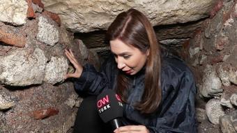 CNN TÜRK Sultanahmetin yeraltındaki tünel ve odaları görüntüledi