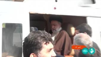 İran Reisinin son görüntüsünü paylaştı: Ölüm helikopterine böyle bindi