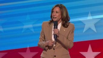 Kongrede Kamala Harris rüzgarı: Sürpriz konuşma