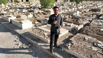 CNN TÜRK YIKIMI GÖRÜNTÜLEDİ:  Esad rejimi mezarlıkları bile tahrip etti