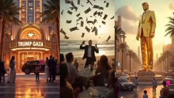 Trump’tan skandal görüntüler: YİNE GAZZE HAYALİNİ PAYLAŞTI