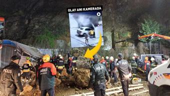 SON DAKİKA HABERİ: Samsunda heyelan anı kamerada: Baba ve 2 çocuğu hayatını kaybetti