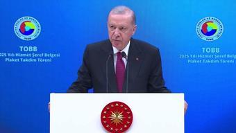 TOBB İkiz Kulelerde TOBB Hizmet Şeref Belgesi ve Plaket Töreni... Cumhurbaşkanı Erdoğan: Devlet diz çökmez