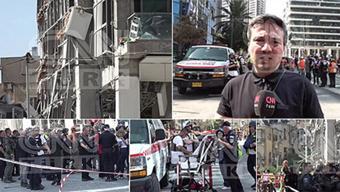 Bu görüntüler sadece CNN TÜRKte: İşte İranın vurduğu Tel Aviv