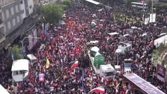 İran Tahranda kayıplarını uğurladı