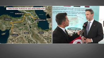 SON DAKİKA... BAKAN BAYRAKTAR CNN TÜRKTE Türkiye-Suriye gaz hattı açıldı 5 milyon hanenin elektiriği bu gazdan üretilecek