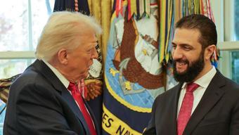 Trump ile Suriye Devlet Başkanı Şara arasında esprili sohbet