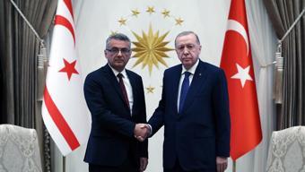 İlk ziyaret Türkiyeye: KKTC Cumhurbaşkanı Erhürman Ankarada Cumhurbaşkanı Erdoğan: Kıbrıs milli davamızdır