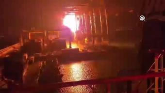 Rusya’daki liman alev alev Ukrayna İHA’ları böyle vurdu: Görüntüler ortaya çıktı