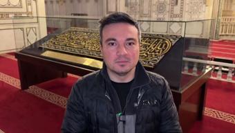 Bu görüntüler ilk defa CNN TÜRKte: İşte Suriyedeki Emevi Camiine hediye edilen Kâbe örtüsü