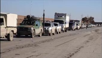 CNN TÜRK Rakkada: Suriye askerleri konvoylar halinde karargâha dönüyor