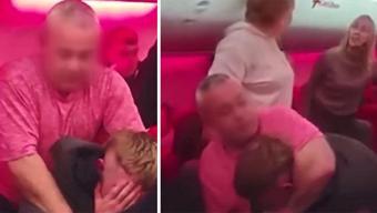 Uçakta birbirlerine girdiler Ömür boyu yasak