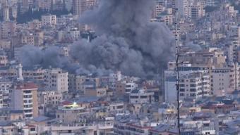 Beyruttan dumanlar yükseldi İsrail Lübnana saldırıyor