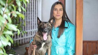 Başak Sayan ve köpeği Max