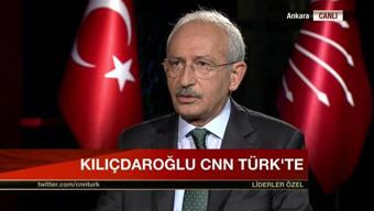 CHP Lideri Kemal Kılıçdaroğlu CNN TÜRK ve Kanal D ortak yayınında