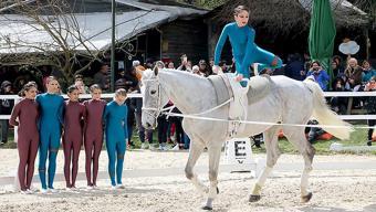 Atlı cimnastik yarışması Türkiyede ilk kez gerçekleştirildi