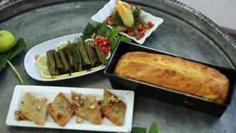 Can Oba'dan zeytinyağlı baklava, yaprak sarma, balkabağı çiçeği dolması ve balkabağı ekmeği tarifi