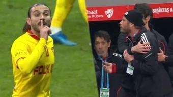 Beşiktaş- Göztepe maçında yumruklu kavga