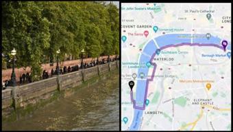 Kraliçe 2. Elizabethe veda için kilometrelerce kuyruk oluştu: Anbean canlı yayınlanıyor