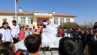 Köydeki öğrenciler, bilim ve teknolojiyle tanıştı