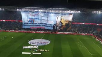 Trabzonspor taraftarından Fenerbahçe maçına özel koreografi