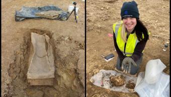 İngiltere’de kurşun lahitte Romalı bir aristokratın iskelet kalıntıları bulundu