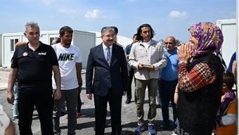 Vali Yılmaz: Konteyner kent tamamlandığında yaklaşık 8 bin kişinin kaldığı bir kent olacak