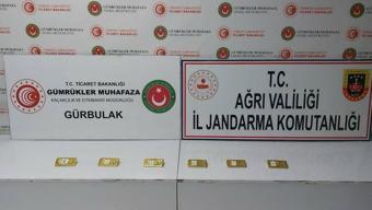Ağrıda 11 milyon değerinde altın yakalandı