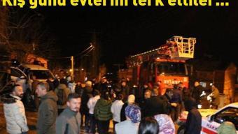 Ölümle burun buruna geldiler Kış günü evlerini terk ettiler...