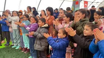 Osmaniye’de konteyner kentteki depremzede çocuklara özel etkinlik