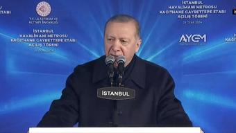 Kağıthane-Gayrettepe metrosu açıldı: Cumhurbaşkanı Erdoğandan açıklamalar