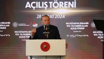 SON DAKİKA: Erdoğan Kütahyada fabrika açılış töreninde: Türkiye üretim ve ihracatla büyüyor