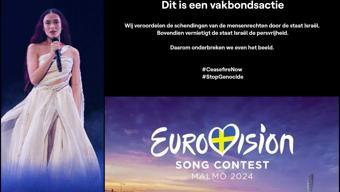 Belçikanın VRT kanalı, Eurovision yayınını keserek İsraili protesto etti