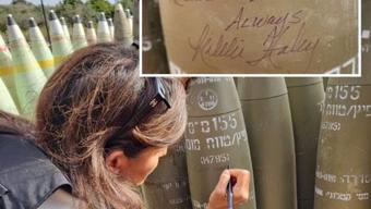 İsrailin Gazze saldırısında son dakika Sıfır noktasında utanç fotoğrafı Top mermisine öyle şeyler yazdı ki...