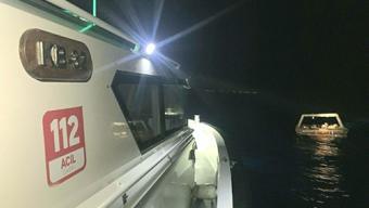 Yunan unsurlarına geri itilen can salındaki 14 kaçak göçmen kurtarıldı