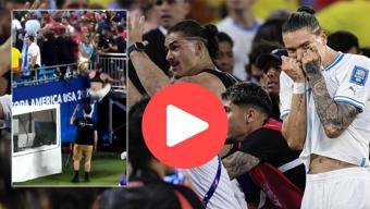 Ne yaptın Darwin Nunez Tribüne kavga etmeye çıktı