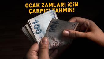 Ocak zamları için çarpıcı tahmin Memur ve emekliye 3 hesap SGK ve Bağ-Kur emeklisindeki yeni beklentiler...