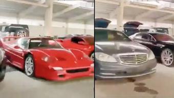 Suriye’deki 61 yıllık Baas rejimi çöktü Esadların milyonluk otoparkı böyle görüntülendi