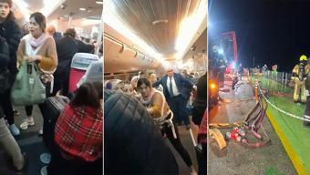 Deniz otobüsünde yangın paniği kamerada