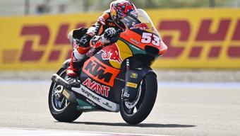 Moto2de yarışan Deniz Öncü, yarışı tamamlayamadı