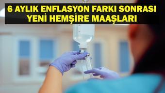YENİ HEMŞİRE MAAŞI NE KADAR 6 Aylık Enflasyon Farkı Sonrası Hemşire Maaşı Ne Kadar Oldu İşte Zamlı Maaş Tablosu
