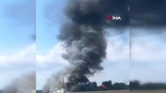 Londra’da yolcu uçağı havalandıktan saniyeler sonra düştü
