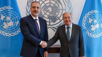 Dışişleri Bakanı Hakan Fidan, BM Genel Sekreteri Guterres ile görüştü