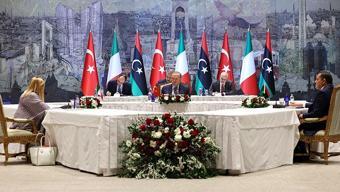 SON DAKİKA... Türkiye-Libya-İtalya zirvesi Erdoğandan önemli görüşmeler