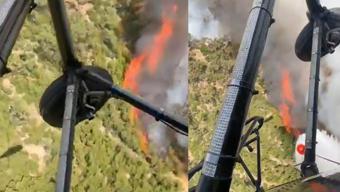 Denizlide orman yangını Havadan ve karadan müdahale sürüyor