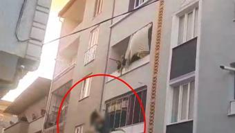 Bursada korku dolu anlar: Babaanne ve torununun yangından mucizevi kurtuluşu O anlar kameralarda