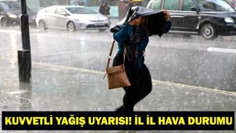 7 EKİM HAVA DURUMU: Bugün Hava Nasıl Olacak Meteoroloji Uyardı: Sağanak Yağış Şiddetini Artıracak