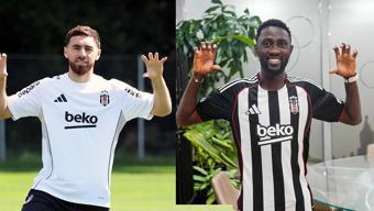 Beşiktaş’ın yeni kaptanları Orkun Kökçü ile Wilfred Ndidi